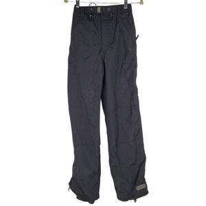 Pulse Men’s Black Waterproof Lightly Insulated Zip-Vent Snow Pants Size Small
